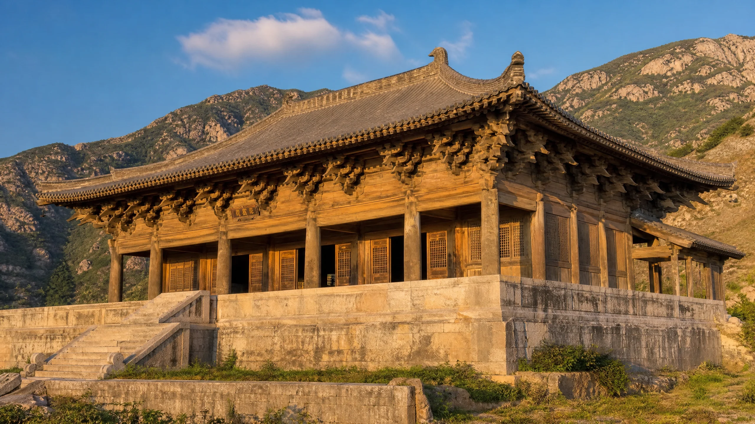 唐代木构建筑佛光寺东大殿外景